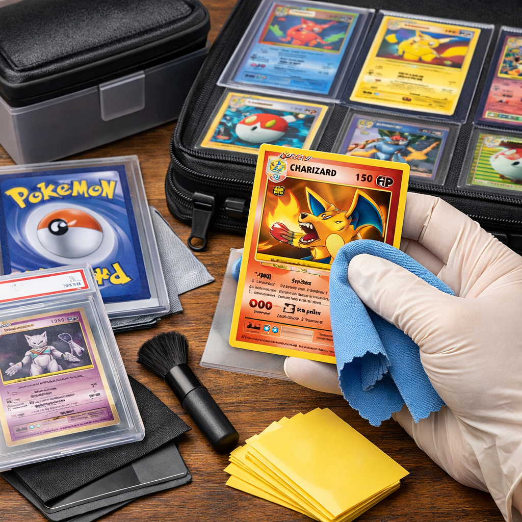 🧼 Pokémon kaarten schoonmaken & onderhouden – complete gids voor verzamelaars