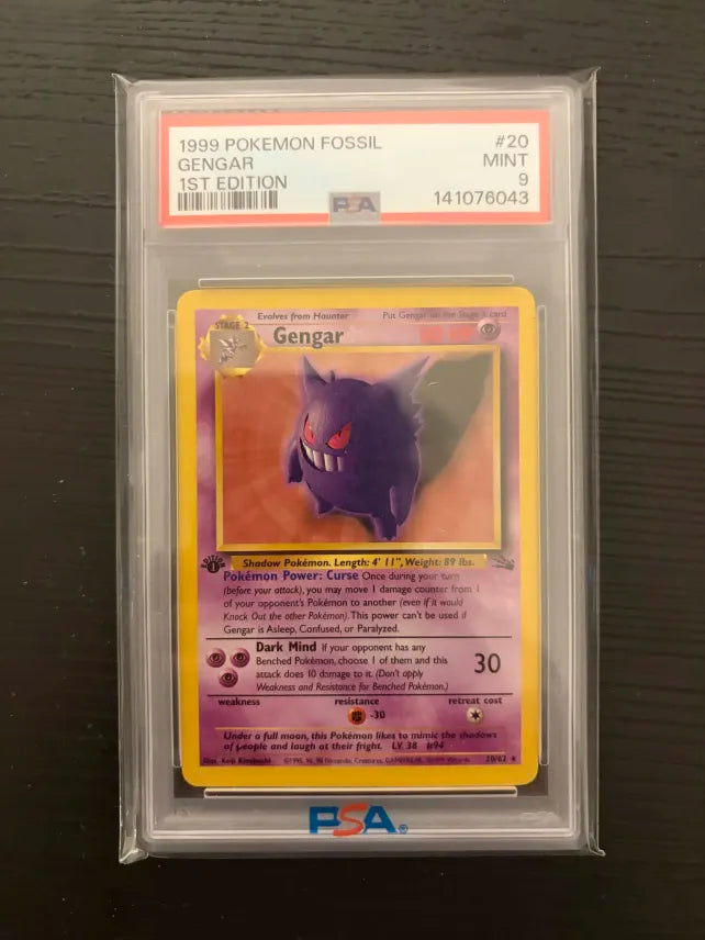 Gengar 1st Edition 020 PSA 9