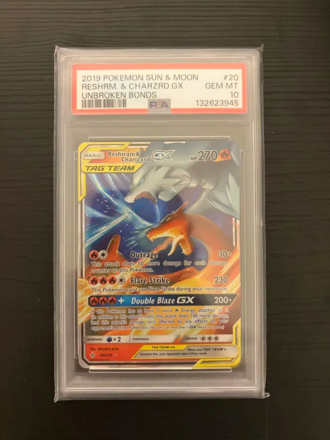 Reshiram & Charizard 20 PSA 10