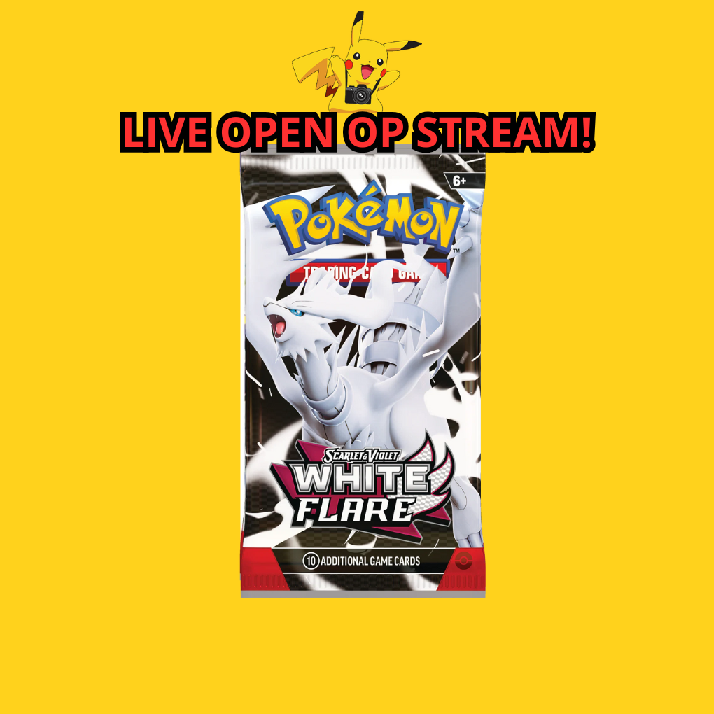 Pokémon Scarlet & Violet White Flare Booster Pack Livestream