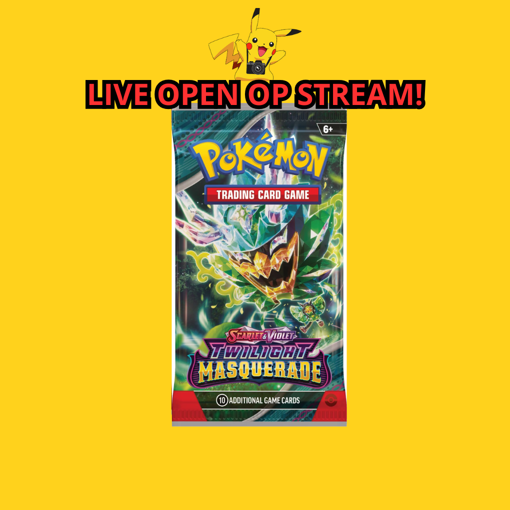 Pokémon Scarlet & Violet Twilight Masquerade Boosterpack Livestream
