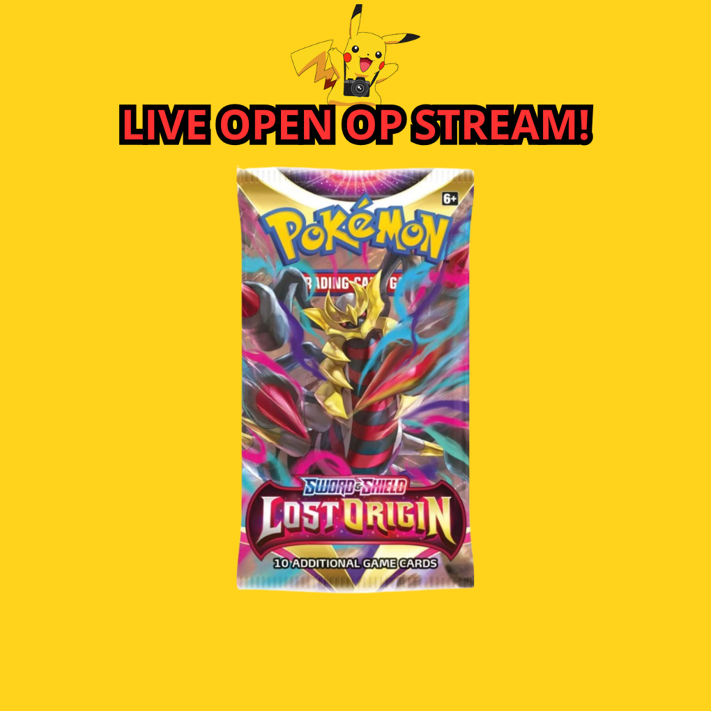 Pokémon Sword & Shield Lost Origin Boosterpack Livestream