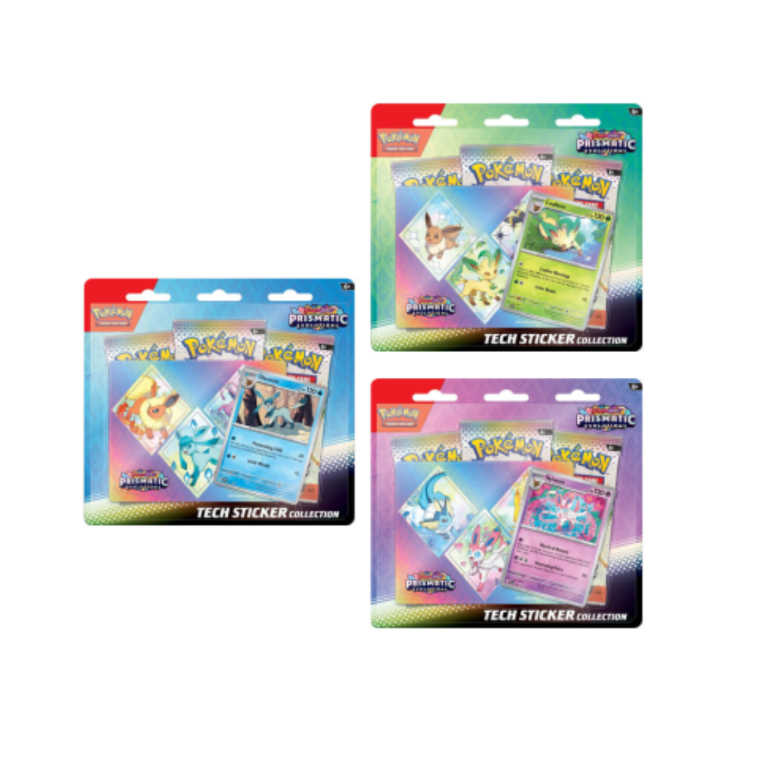 Pokémon Scarlet & Violet Prismatic Evolutions Tech Sticker Collection