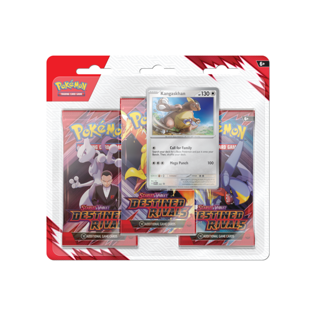 Pokémon Scarlet & Violet Destined Rivals 3 Pack Blister Kangaskhan