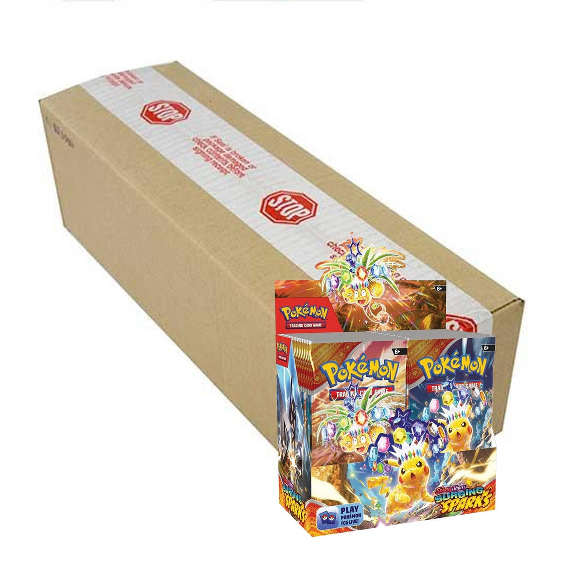 Pokmon Scarlet & Violet Surging Sparks Booster Box Case Pokmon Scarlet & Violet Surging Sparks Booster Box Case