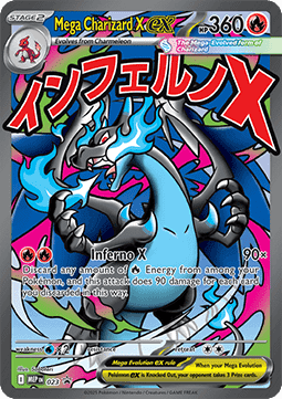 Mega Charizard X EX 023 SLEEVED