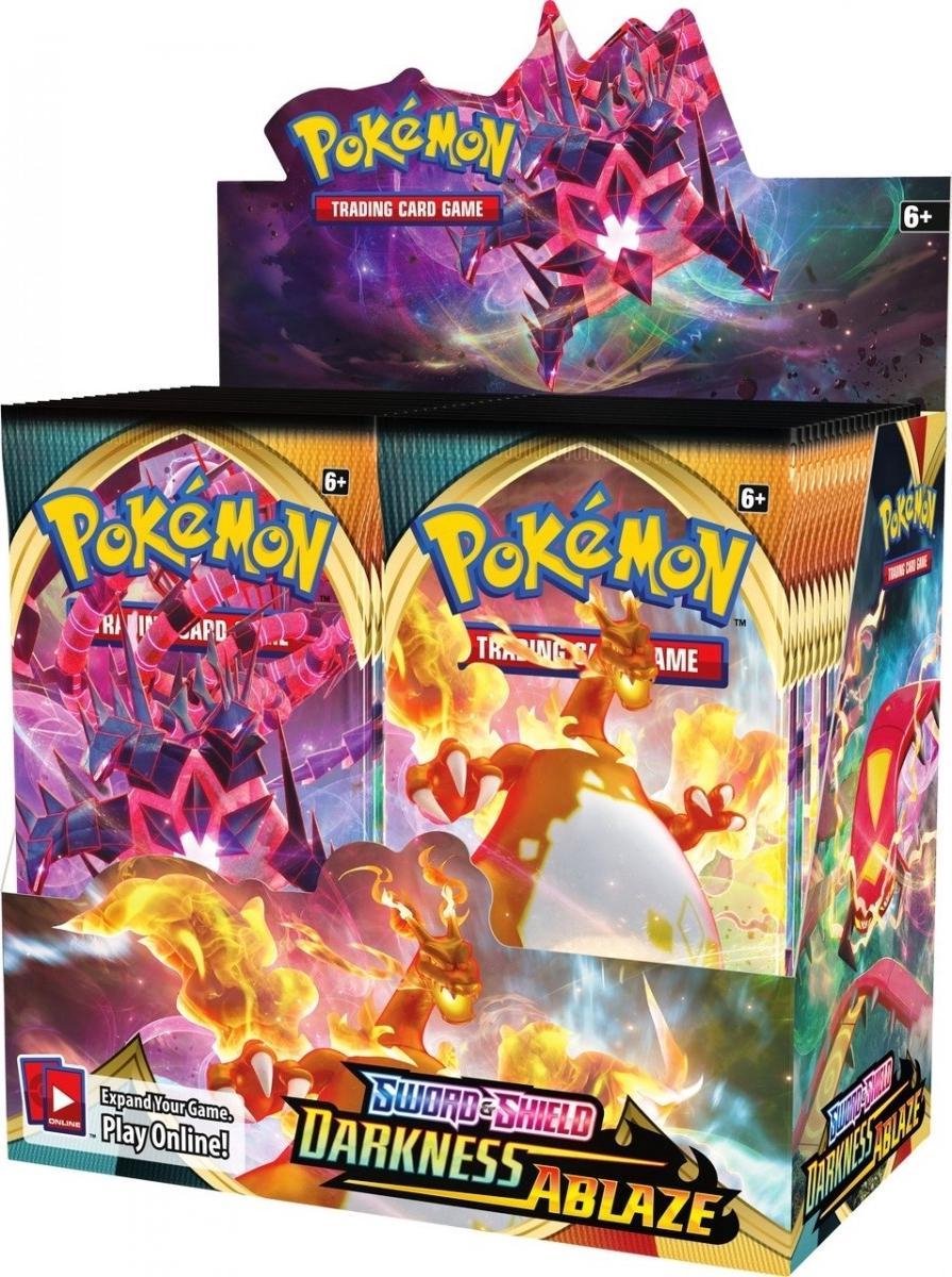 Pokémon Sword & Shield Darkness Ablaze Booster Box + Acryl
