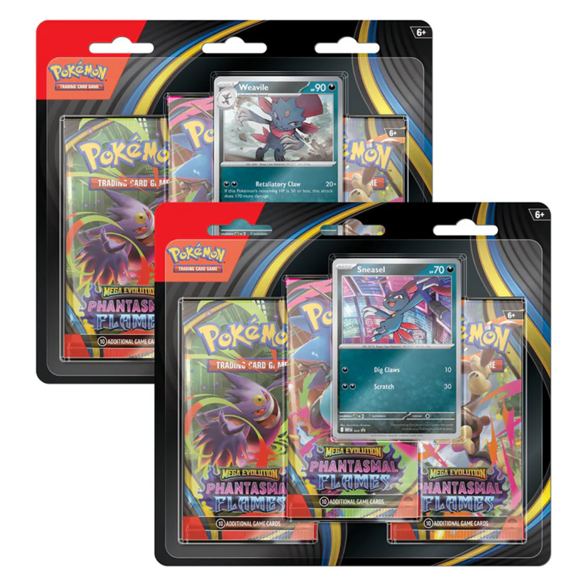 Pokémon Mega Evolution Phantasmal Flames 3Pack Blister Weavile/Sneasel
