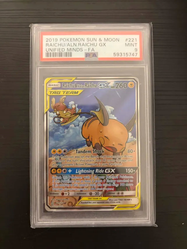Raichu / ALN RAichu GX 221 PSA 9