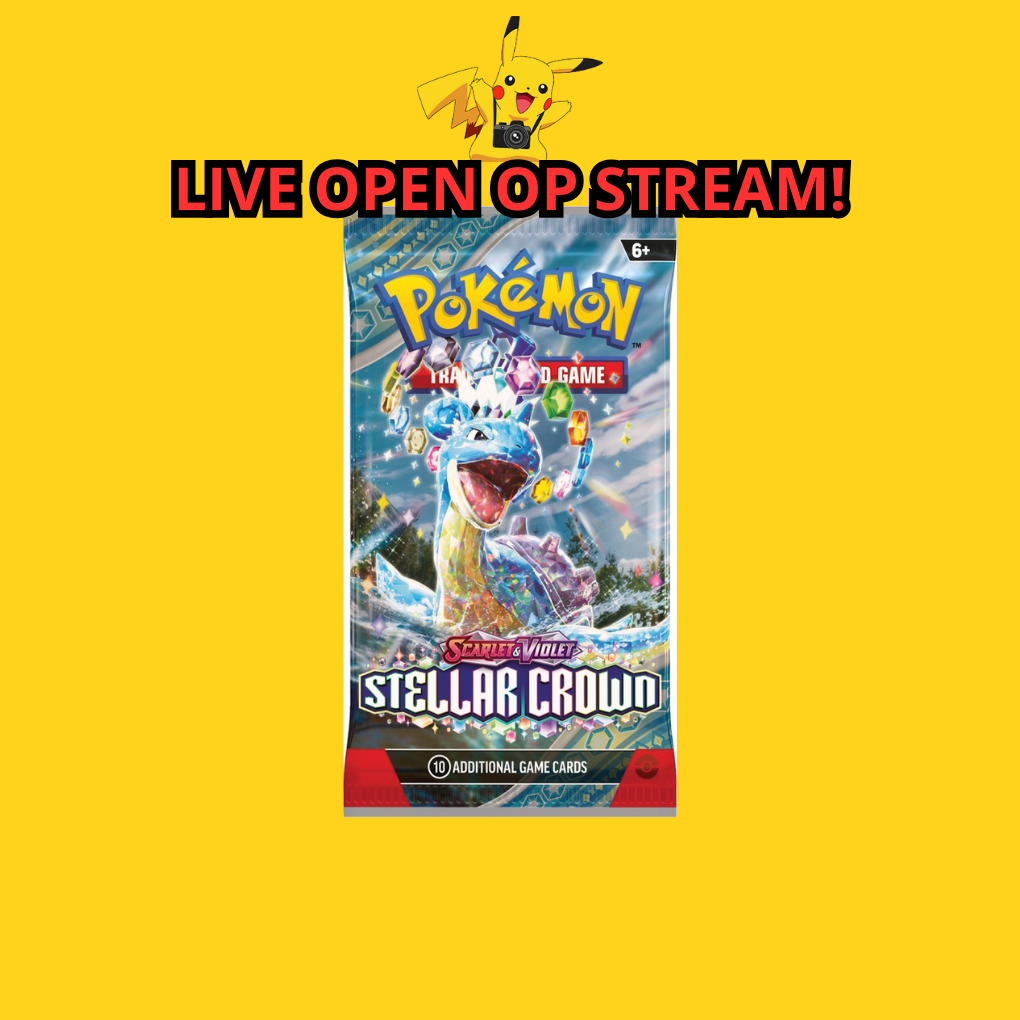Pokémon Scarlet & Violet: Stellar Crown Boosterpack Livestream
