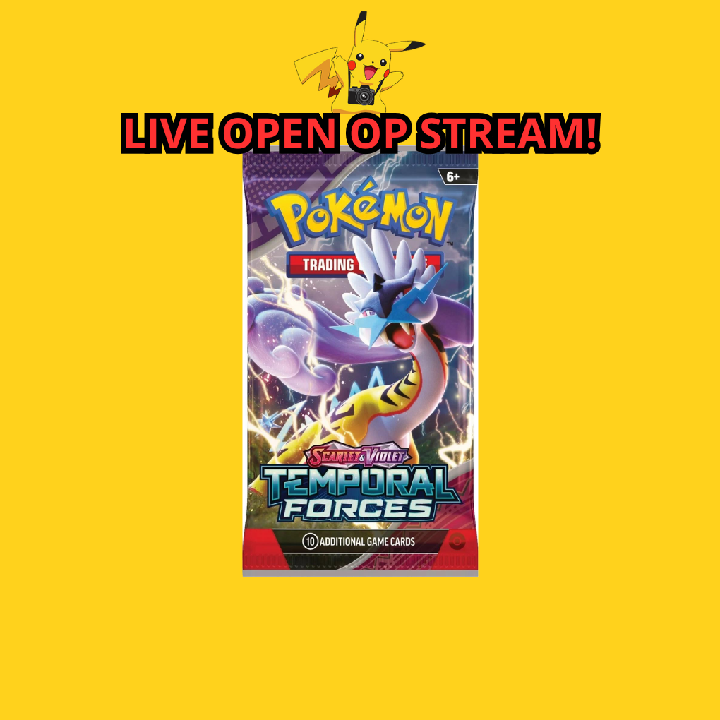 Pokémon Scarlet & Violet: Temporal Forces Boosterpack Livestream