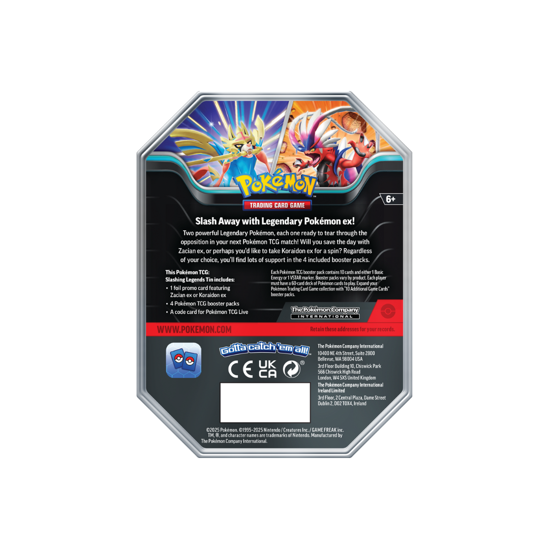 Pokémon TCG: Slashing Legends EX Tin Zacian