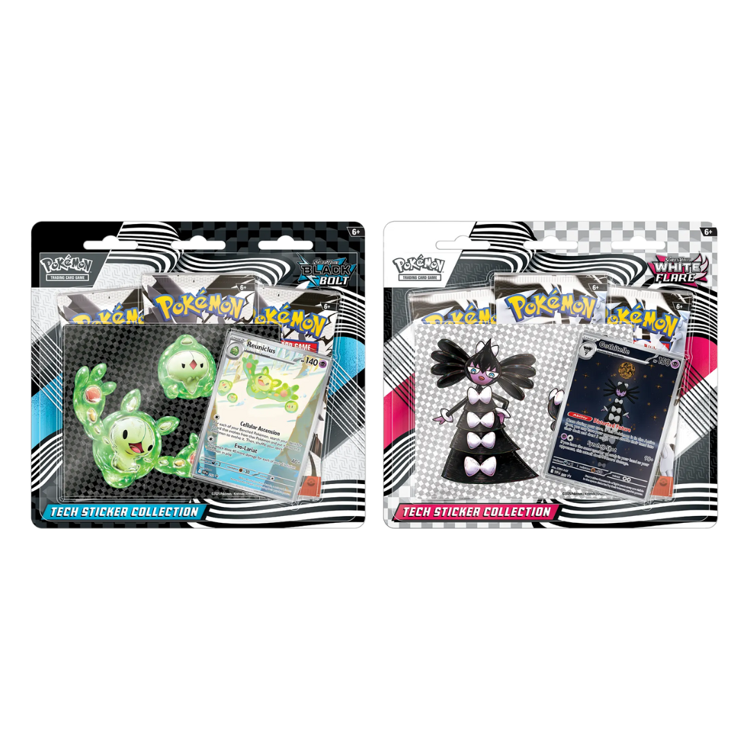 Pokémon Scarlet & Violet Black Bolt White Flare Sticker Collection Set
