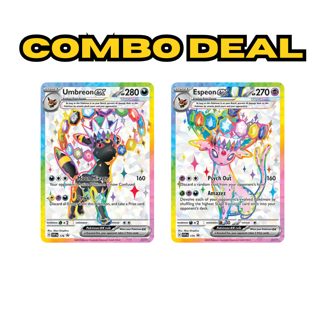Umbreon 176 + Espeon 175 PROMO DEAL