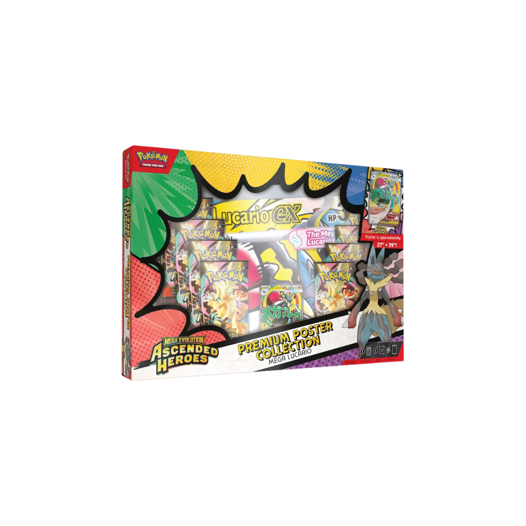 Pokémon Ascended Heroes Premium Poster Collection – Mega Lucario