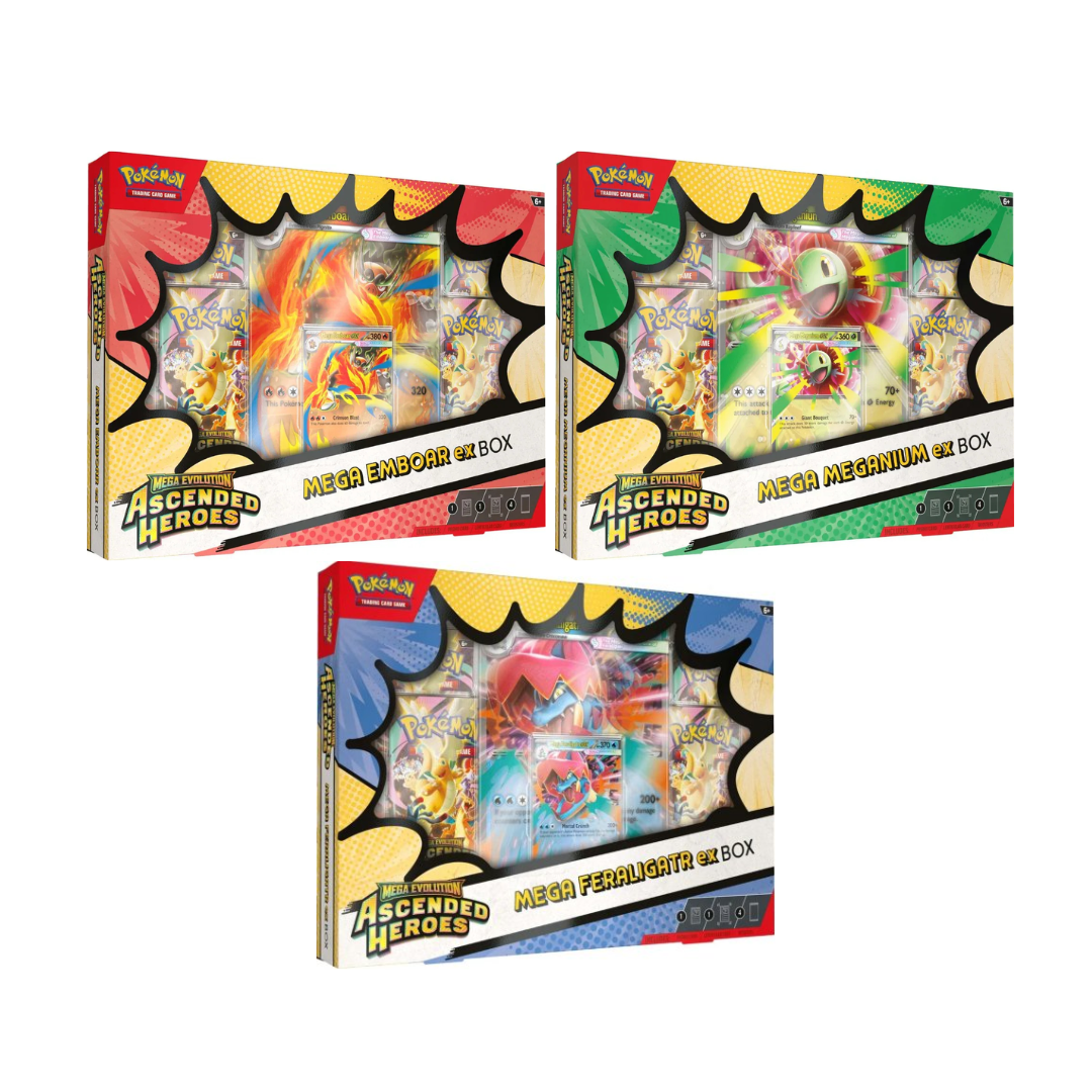 Pokémon Mega Evolution Ascended Heroes EX Box