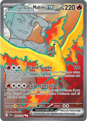 Team Rocket's Moltres EX 208