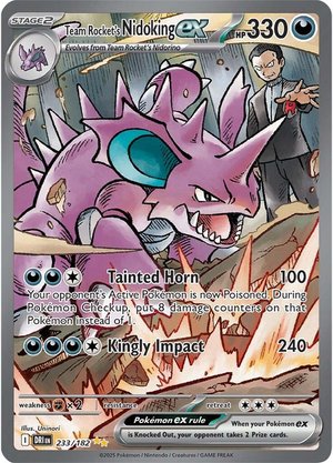 Team Rocket's Nidoking EX 233