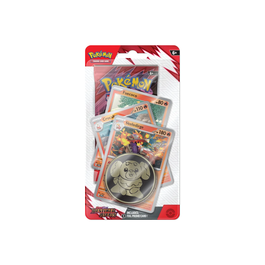 Scarlet & Violet Destined Rivals Premium Checklane Blister Fuecoco