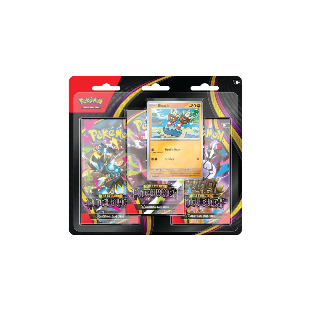 Pokémon Pitch Black Binacle 3-Pack Blister