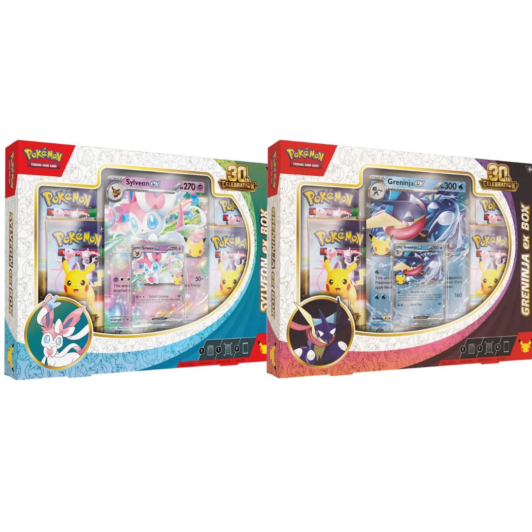 Pokémon 30th Celebrations Ex Box Sylveon Greninja COMBI